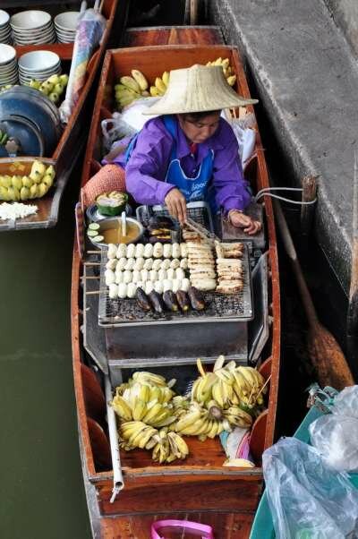 Плавучий рынок Damnoen Saduak Плавучий рынок Damnoen Saduak