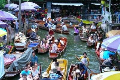 Плавучий рынок Damnoen Saduak Плавучий рынок Damnoen Saduak