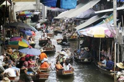 Плавучий рынок Damnoen Saduak Плавучий рынок Damnoen Saduak