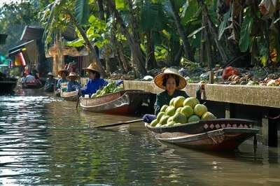 Плавучий рынок Damnoen Saduak Плавучий рынок Damnoen Saduak